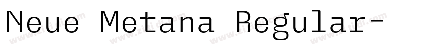 Neue Metana Regular字体转换